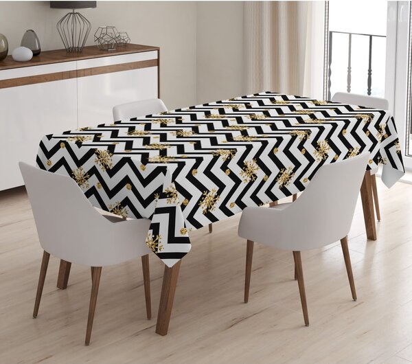 Tovaglia natalizia in misto cotone, 140 x 180 cm Happy New Year - Minimalist Cushion Covers
