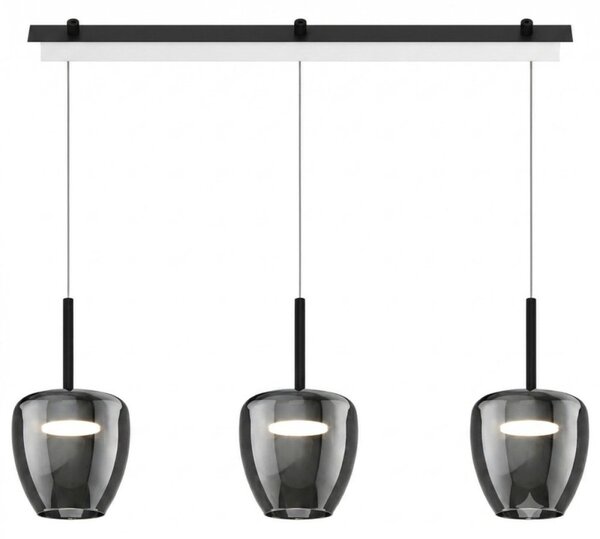 Lampadario moderno top light kylie 1236 3p + r60x4r3 ne gx53 led metallo vetro pirex - Top Light