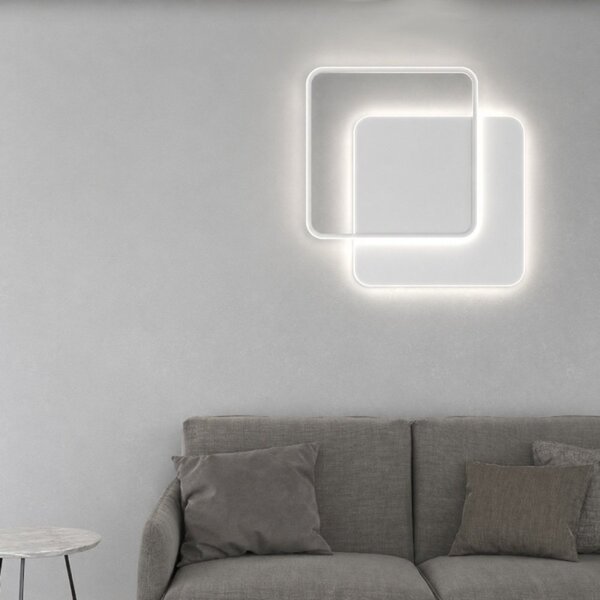Plafoniera moderna top light earth 1241 80 led cct switch metallo - Top Light