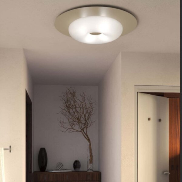 Plafoniera moderna top light chloe 1237 78 e27 led metallo vetro - Top Light