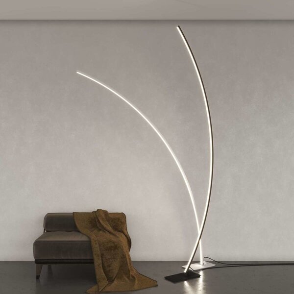 Piantana moderna top light miko 1238t led cct dimmerabile metallo - Top Light