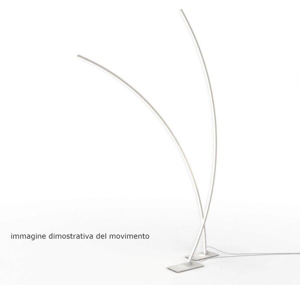 Piantana moderna top light miko 1238t led cct dimmerabile metallo - Top Light