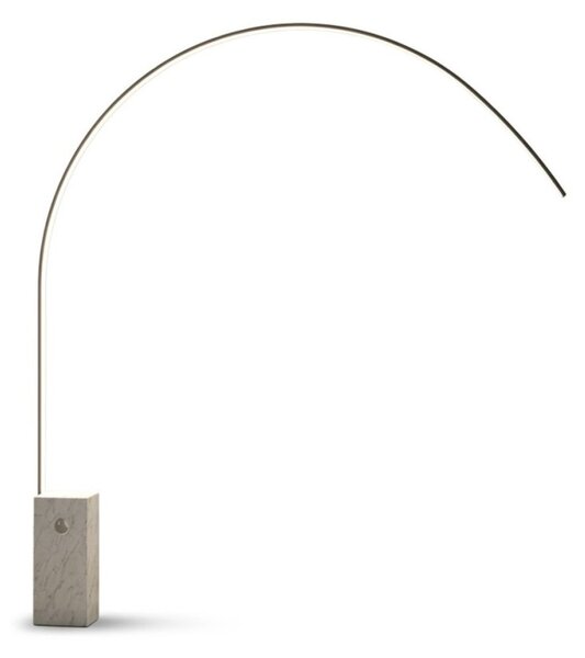 Piantana moderna top light very 1239 b1ld led cct dimmerabile 3 step metallo marmo - Top Light