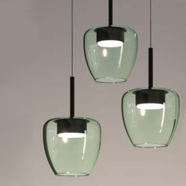 Lampadario moderno top light kylie 1236 4p + r80x4r4 cr gx53 led metallo vetro pirex - Top Light