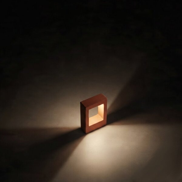 Paletto led redo group sander 91160 91161 91162 ip65 h30 cemento alluminio vetro - Redo Group
