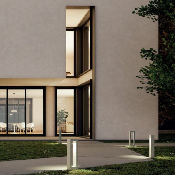 Paletto led redo group sander 91166 91167 91168 ip65 h60 cemento alluminio vetro - Redo Group