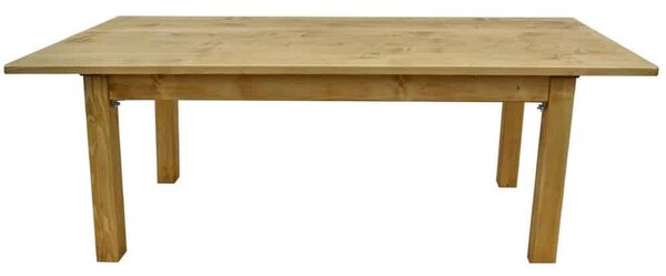 Tavolo rettangolare fisso con gambe pieghevoli - LM-M62