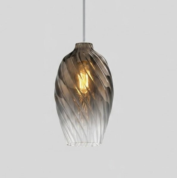 Lampadario moderno top light tide 1242 sigma + r10t1 ne e27 led metallo vetro pirex - Top Light