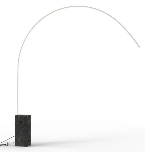 Piantana moderna top light very 1239 b2ld led cct dimmerabile 3 step metallo marmo - Top Light
