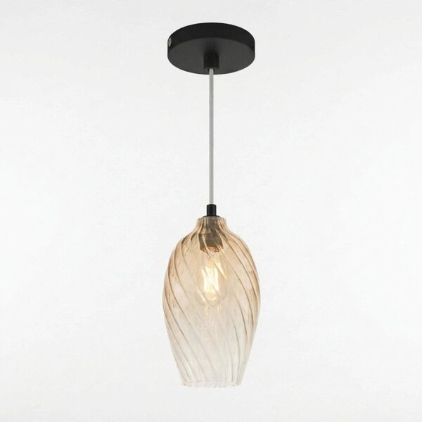 Lampadario moderno top light tide 1242 sigma + r10t1 ne e27 led metallo vetro pirex - Top Light