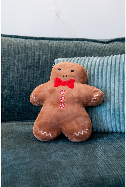 Cuscino decorativo in velluto con motivo natalizio 28x37 cm Gingerbread - Catherine Lansfield