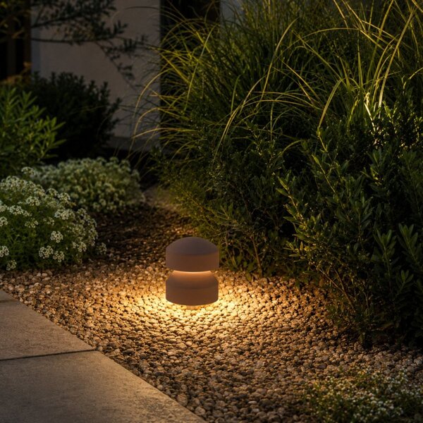 Lampada picchetto led redo group cliff 360° 91108 91109 91110 ip65 cemento vetro - Redo Group