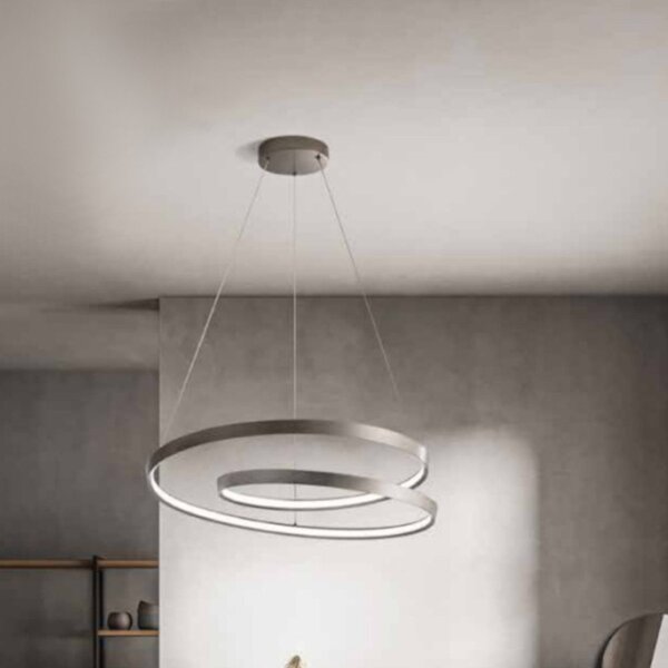 Lampadario led perenz ritmo 6618 br ct led sospensione lampada soffitto moderno - Perenz