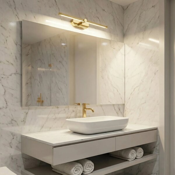 Applique da bagno LED APP1889-1W 40 cm GOLD