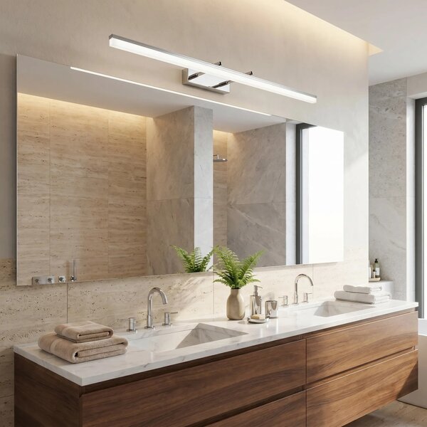 Applique da bagno LED APP1871-1W 80cm CHROME