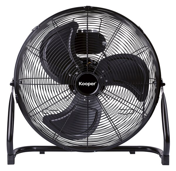 Ventilatore ad Alta Velocità Ø 45 cm 3 Pale 100W in Acciaio Laminato e Alluminio Nero