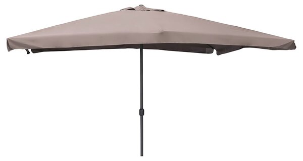 Ombrellone da Giardino 3x4 m Copertura in Poliestere Struttura in Acciaio Tortora Cuba