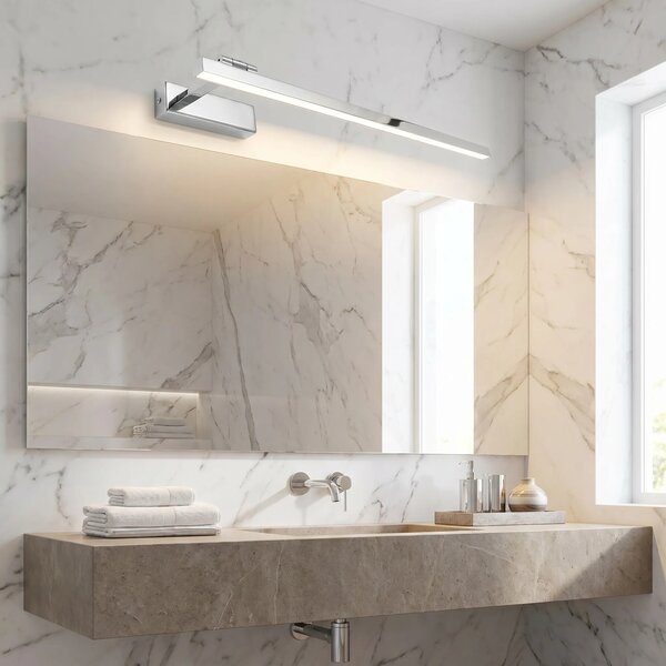 Applique da bagno LED SWE029-1W 60cm CHROME