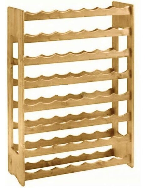 Cantinetta Scaffale Portabottiglie 67x25x100 cm 56 Bottiglie in Legno Chiaro