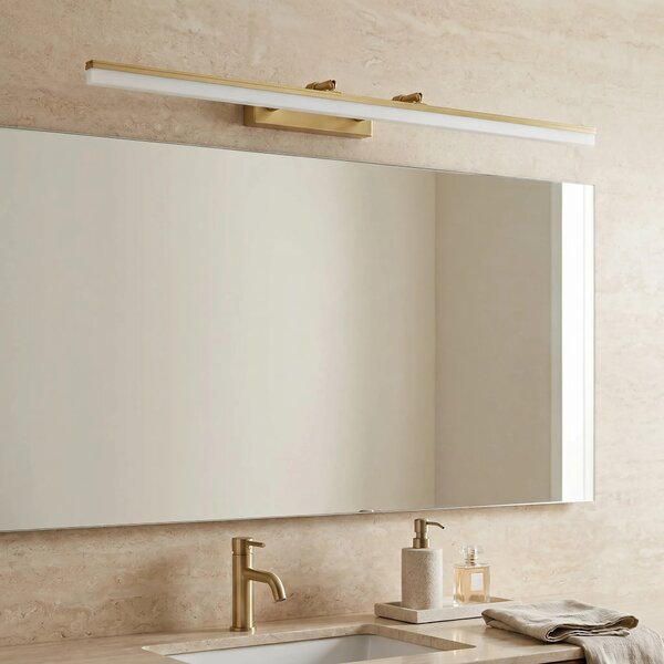Applique da bagno LED APP1877-1W 80cm BRUSH GOLD