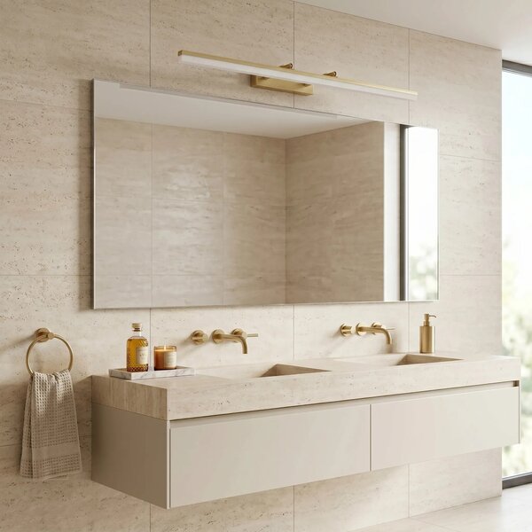 Applique da bagno LED APP1877-1W 80cm BRUSH GOLD