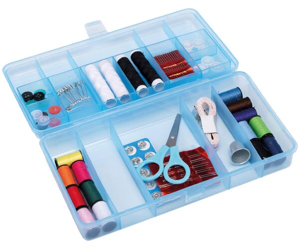 Set da Cucito 30 Pezzi Scatola per Cucire da Viaggio Portatile con Ago e Filo