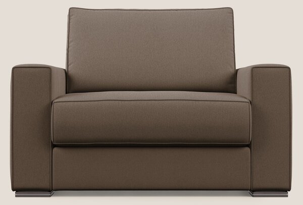 Dream poltrona letto in tessuto smacchiabile T05 marrone
