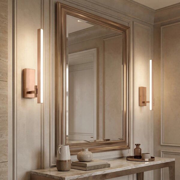 Applique da bagno LED SWE037-1W 40cm BRUSH COPPER