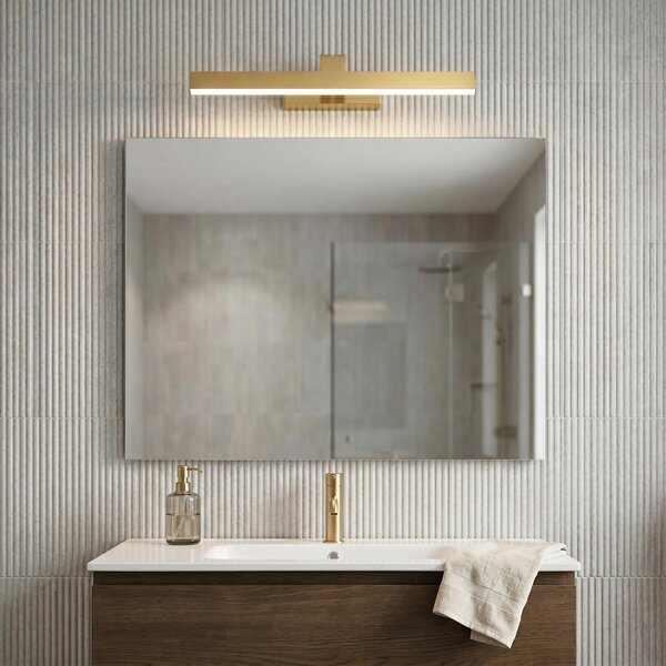 Applique da bagno LED SWE007-1W 43cm BRUSH GOLD