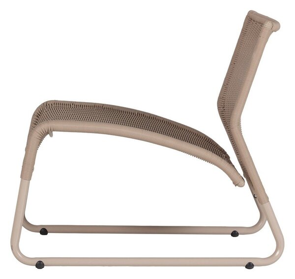 Poltrona da esterno beige in rattan artificiale West – WOOOD