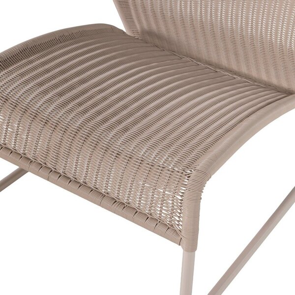 Poltrona da esterno beige in rattan artificiale West – WOOOD