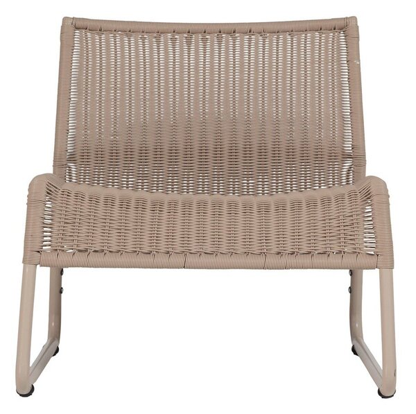 Poltrona da esterno beige in rattan artificiale West – WOOOD