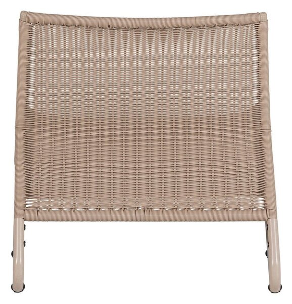 Poltrona da esterno beige in rattan artificiale West – WOOOD