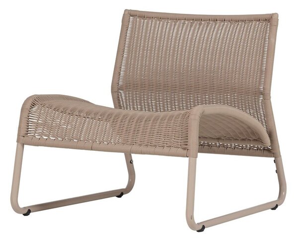 Poltrona da esterno beige in rattan artificiale West – WOOOD