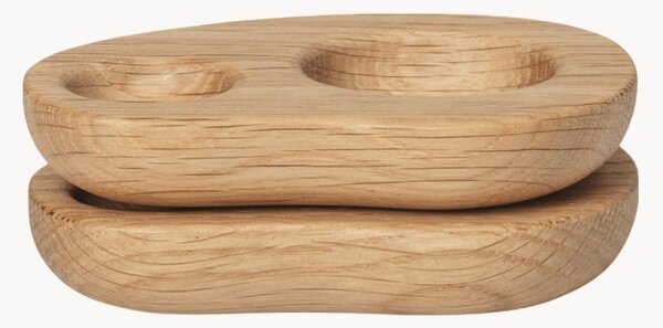 Portauova in legno di quercia Cairn 2 pz