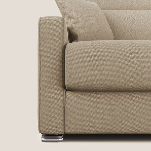 Amber divano letto matrimoniale in tessuto smacchiabile T05 beige