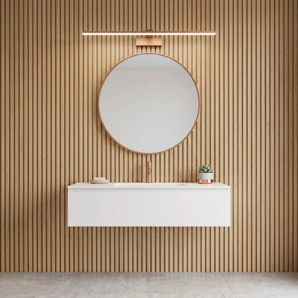 Applique da bagno LED SWE015-1W 73cm BRUSH COPPER