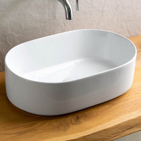 Kamalu lavandino bagno da appoggio ovale 46cm | kly-4600