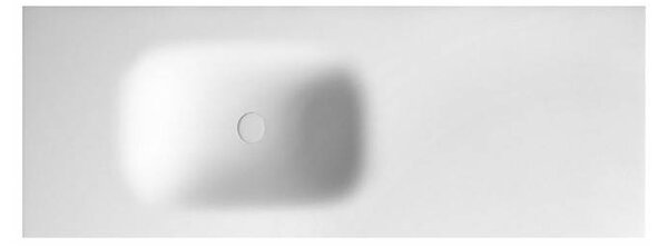 KAMALU - Lavabo da incasso 135 cm in solid surface | KLIT-1300SS