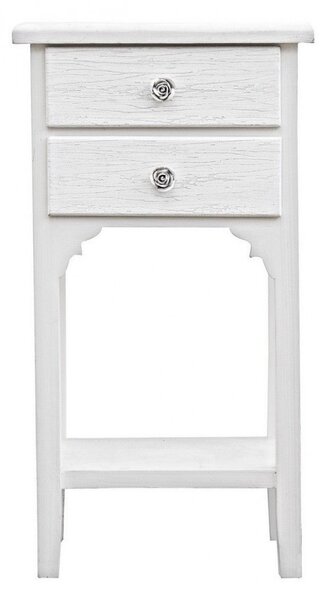 Mobiletto Blanc 2 Cassetti in Legno