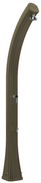 Doccia Solare da Giardino 35L Miscelatore e Lavapiedi Arkema Happy XL Dove Grey