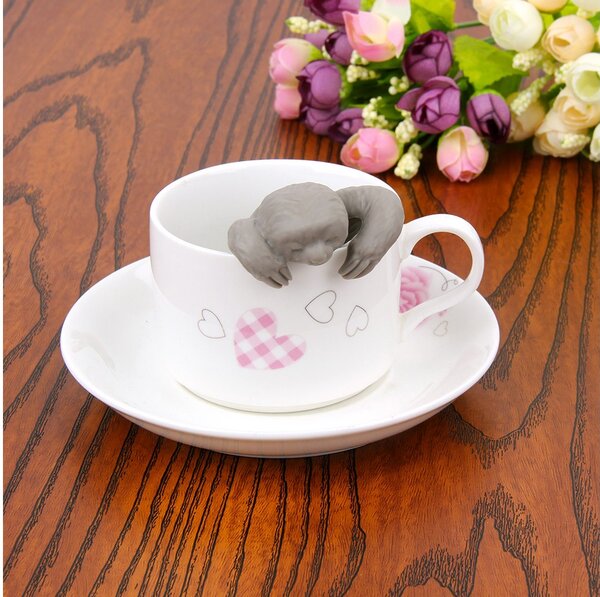 Infusore a forma di Bradipo in plastica siliconata per tisane camomilla