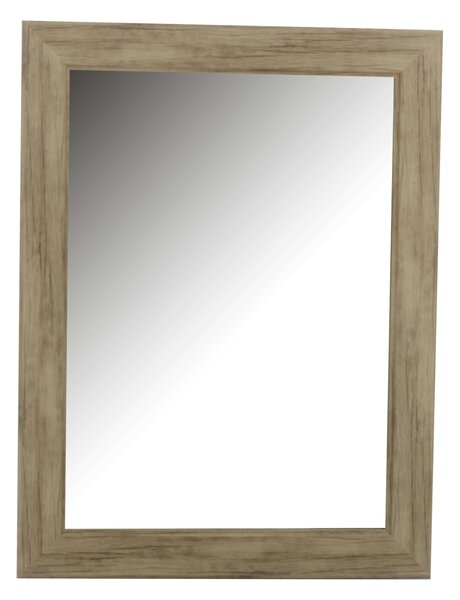 Specchio in legno noce rettangolare cm 64x84