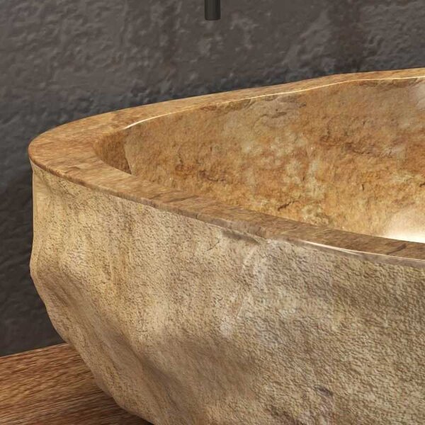 Kamalu lavabo da appoggio in onice puro 40-45 cm | litos-onyx