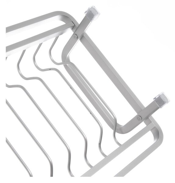 Scolapiatti bianco e nero in metallo 41,5x17 cm Deluxe – Orion