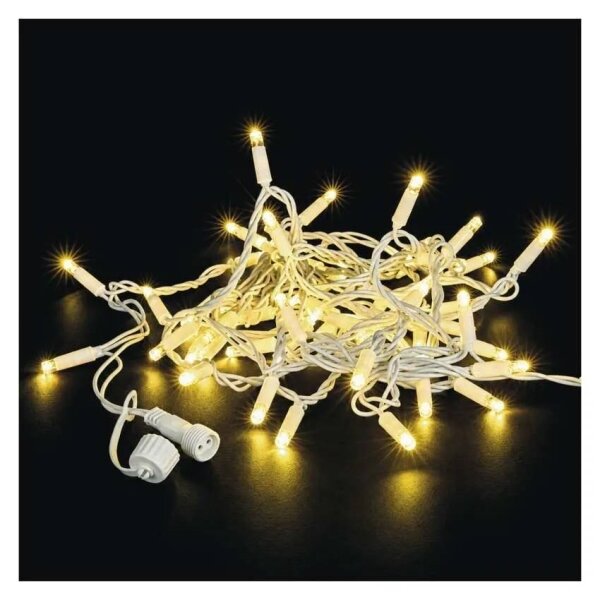 Catena luminosa collegabile 50xLED/5m IP44 bianco caldo bianco