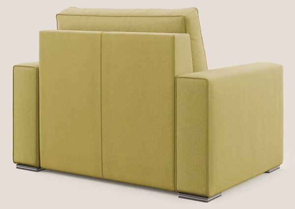Dream poltrona letto in tessuto smacchiabile T05 giallo