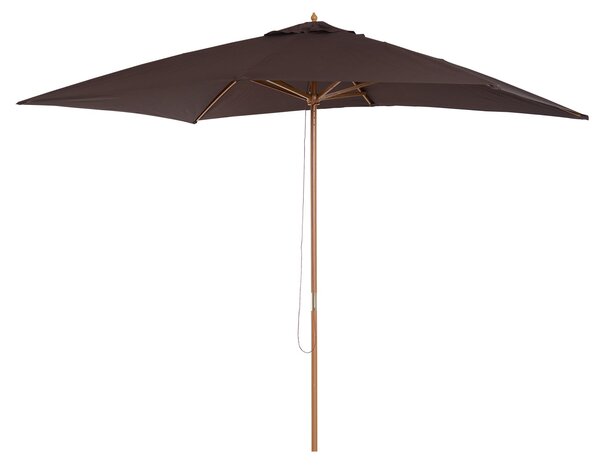 Ombrellone da Giardino 2x2,95 m Palo Ø38 mm in Legno Marrone