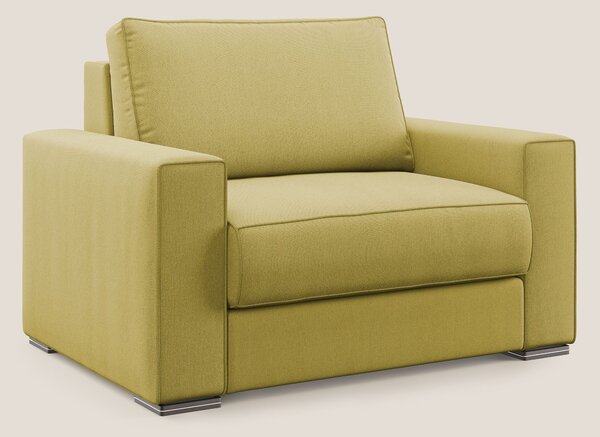 Dream poltrona letto in tessuto smacchiabile T05 giallo