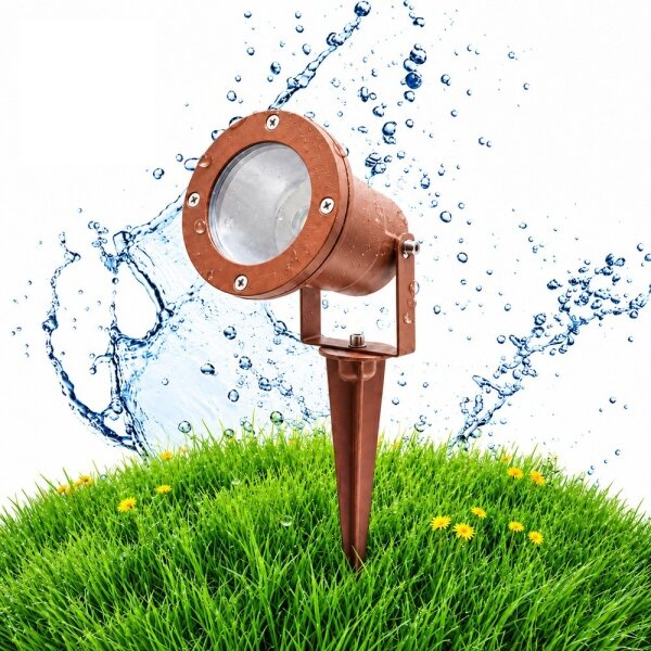 BRILAGI - Lampada da esterno TERRA 1xGU10/50W/230V IP65 colore ruggine